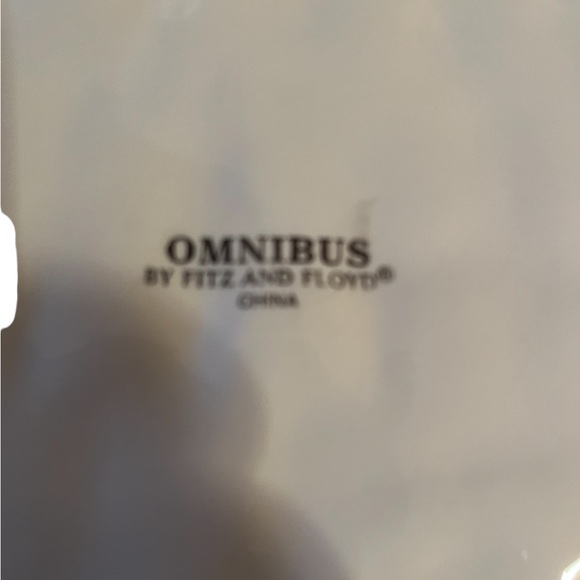 Omnibus by Fitz and Floyd plate, platter, cream and sugar - Picture 7 of 13